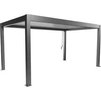 Pergola Biohort Hliníková Pergola 5x3, šedý křemen metalíza / stříbrná metalíza (Originální pergola v kvalitě od Biohort)