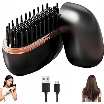 Žehlička na vlasy Kartáč na narovnávání vlasů USB – mini cestovní žehlička na vlasy, kompaktní