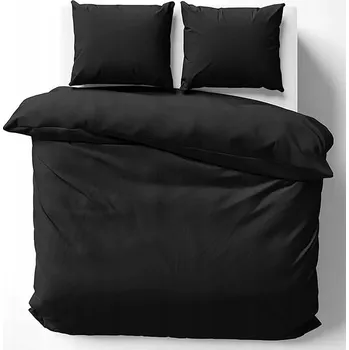 Povlečení SADA POVLEČENÍ MIKROVLÁKNO 200x220 + 2x 70x80 BARVA ČERNÁ POVLEČENÍ