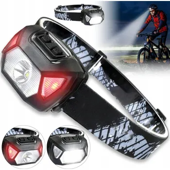 ČELOVKA LED NABÍJECÍ 2v1 ČELNÍ SVÍTILNA POPRUH USB-C Vodotěsná IPX4