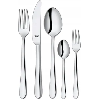 Příbor SILIT Sada Příborů 30 Kusů Pro 6 Osob Nerezová Ocel Vhodné do Myčky