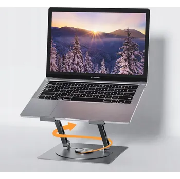 SHEFOR Hliníkový Stojan na Notebook 360° Nastavitelný 10-17 Palců