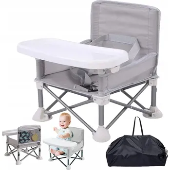 BEZPEČNÁ SKLÁDACÍ ŽIDLIČKA KE STOLU S OPĚRKOU PRO MIMINKA