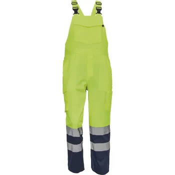 Pracovní obuv Cerva Lorca Pánské HI-VIS pracovní kalhoty s laclem 03530004 žlutá/navy 52