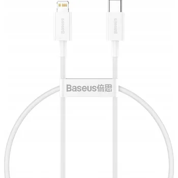 Datový kabel Kabel Baseus USB-C na Apple Lightning 0,25 m bílý