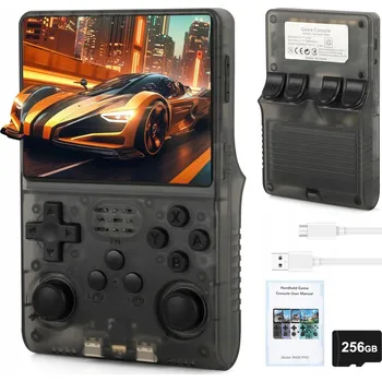 Herní konzole PŘENOSNÁ HERNÍ KONZOLE RETRO R40S PRO 256GB 3,5" IPS DISPLEJ 15000 HER