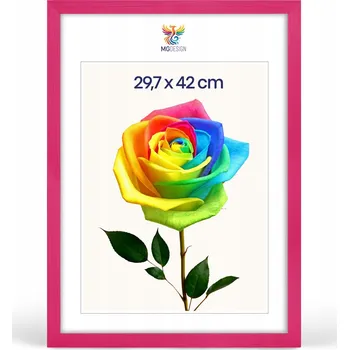 Obraz Rámeček na fotografie A3 29,7 x 42 cm, růžový, z přírodního dřeva