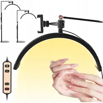 Stojací lampa Kosmetická LED lampa 2v1 se stativem – 3 teploty, 10 úrovní jasu