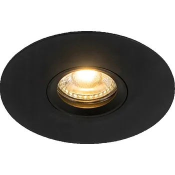 IP kamera Stropní reflektor kulatý QAZQA černý