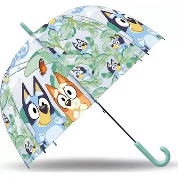 Deštník Průhledný manuální deštník BLUEY 46 cm