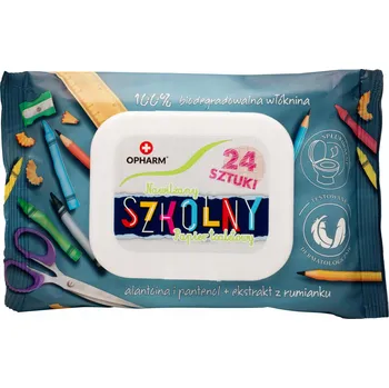 Toaletní papíry Vlhčený toaletní papír Opharm 24 ks celulózový, biologicky rozložitelný