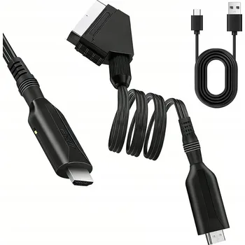 Bezpečnostní kamera Kabel převodníku videa HDMI na SCART, digitálně-analogový adaptér