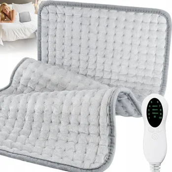 Polštář POLŠTÁŘ PODUŠKA S AUTOMATICKÝM VYPNUTÍM 60X30CM PRATELNÁ ŠEDÁ