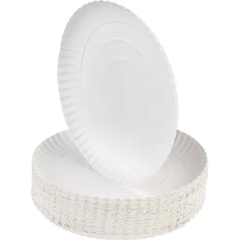 Talíř 50x talíř papírový mělký 26 cm
