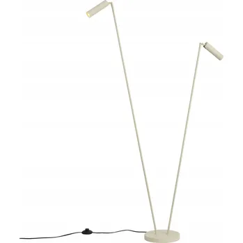 Stojací lampa Moderní béžová stojací lampa se 2 světelnými zdroji GU10 35mm - Thomas