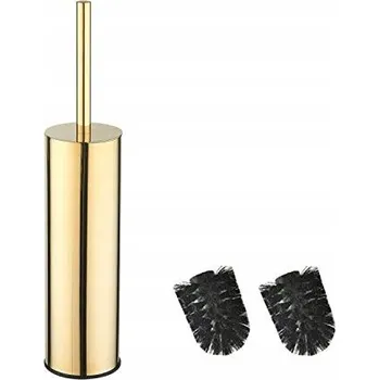 WC štětka Pozlacená WC štětka z oceli se 2 nástavci
