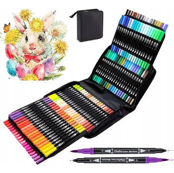 Dual Brush Pens, oboustranné akvarelové fixy , sada 100 barev, 1 ks