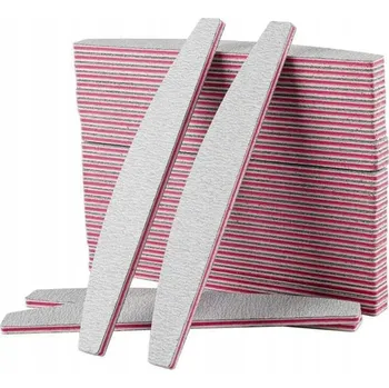 SADA 50 PILNÍKŮ TVARU PŮLMĚSÍCE OBOUSTRANNÉ 100/180 EVA PRO MANIKÚRU