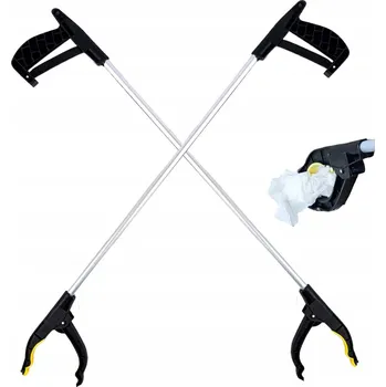 Zabezpečení domácnosti 2 HLINÍKOVÉ CHŇAPKY PRO SBĚR DROBNÝCH PŘEDMĚTŮ, ODPADKŮ A LISTÍ