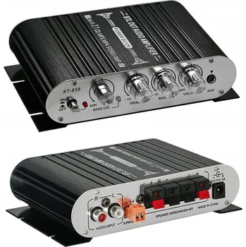 Hi-Fi Zesilovač STEREO ZESILOVAČ ST-838 HIFI 20WX2 + 40W 2.1 KANÁLOVÝ SUBWOOFER