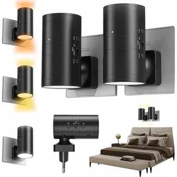 Nástěnné svítidlo Nástěnné svítidlo Bedee černé, integrovaný LED zdroj 3 W