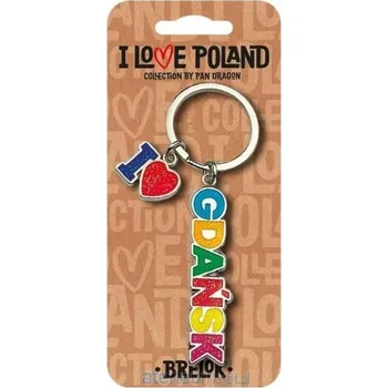 Přívěsek Na Klíče I love Poland Gdaňsk
