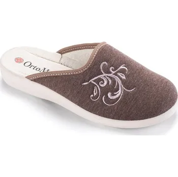 Dámské pantofle Dámské domácí ortopedické pantofle s výšivkou vel. 38