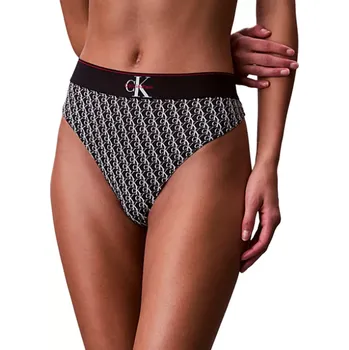 Dámské spodní prádlo Dámské tanga Calvin Klein QF8813 mini logo velikost S