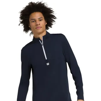 Pánská Mikina Wilson Elevate Performance 1/2 Zip Navy Oblečení pánské: L