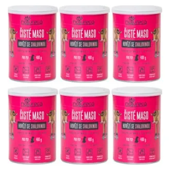 Natureca Dog Hovězí se svalovinou konz. 6x400g