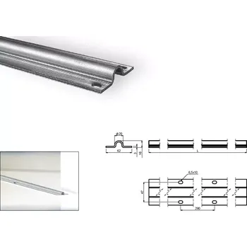 Šína "U" pro posuvné brány vedené po kolejnici - 6 m (ROAD 6)