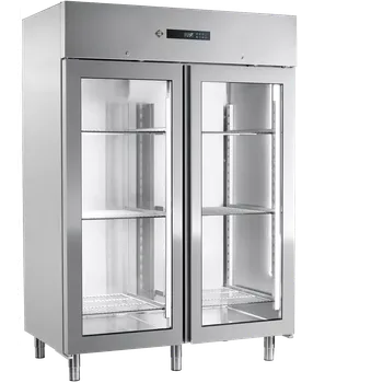 ENR 1400 G - Skříň chladicí 1400 l prosklená GN 2/1, nerez