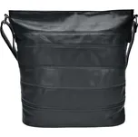 Tapple Velká černá crossbody kabelka s pruhy Valery