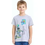 Chlapecké tričko s krátkým rukávem a basketbalistou Velikost: 146, Barva: Šedá