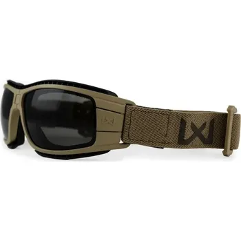 ochranné brýle Wiley X® Balistické brýle pro parašutisty Lynx Wiley X®, Barva: Tan, Čočky: Čiré + Kouřově šedé