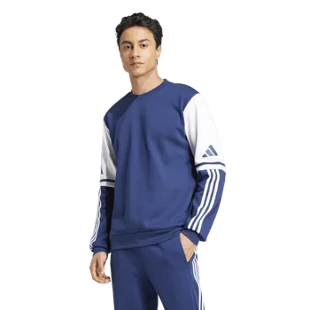 Pánská mikina Bavlněná mikina Adidas Squadra 25 Sweat tm.modro bílá Velikost: 176