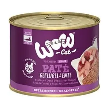 Krmivo pro kočku WOW Cat konzerva Senior Paté drůbež s kachnou 200g