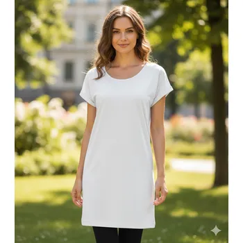 Dámské tričko Malfini bílé tričko/tunika