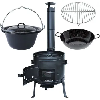 kotlíky Kotlíkový set Párty 3 v 1 smalt 42 cm hluboká pánev