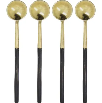 Příbor House Doctor Lžička Antique Brass – set 4 ks