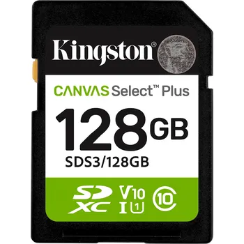 Paměťová karta Kingston Canvas Select Plus SDXC 128 GB Class 10 UHS-I U1 (SDS3/128GB)