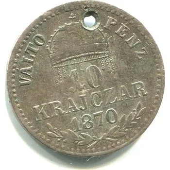 František Josef I. 10 krajczár 1870/GYF.