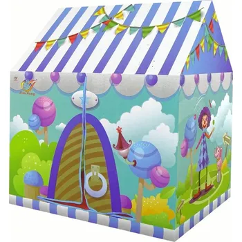 Domeček pro panenku LEAN Toys 15248 Dětský stan - Veselý cirkus