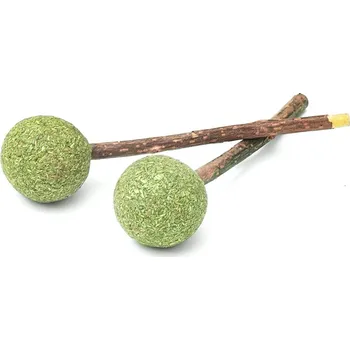 Hračka pro kočku 2 balení (2x2 kusy) Aumüller Silvervine dentální hračka Lolli pro kočky