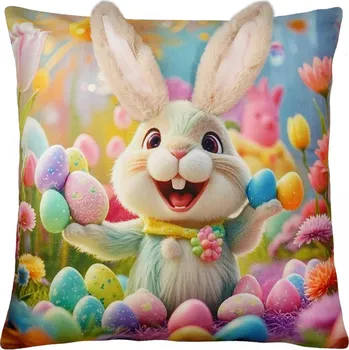 Polštář Velikonoční polštář 3D BUNNY IV. 40x40 cm Mybesthome Varianta: Povlak na polštář, 40x40 cm 3D aplikace