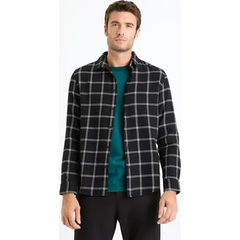 Celio Košile regular Fanellero 1134943 Černá S