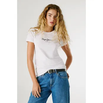 Dámské tričko Pepe Jeans Dámské tričko NEW VIRGINIA SS N Barva: bílá, Velikost: M