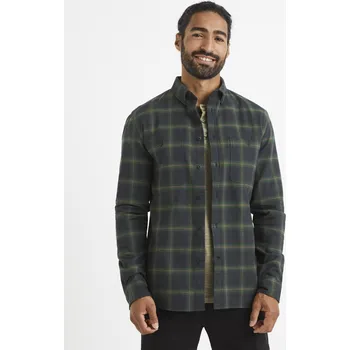 Celio Kostkovaná košile Vathentic 1103370 Zelená S