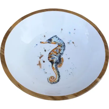 SEA Club Mísa - Mořský koník, mangové dřevo se smaltem, Ø: v: 7,5 cm, průměr: 30 cm
