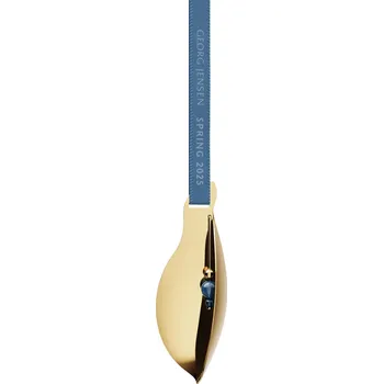 Velikonoční dekorace Georg Jensen Pozlacená ozdoba Leaf Spring 2025